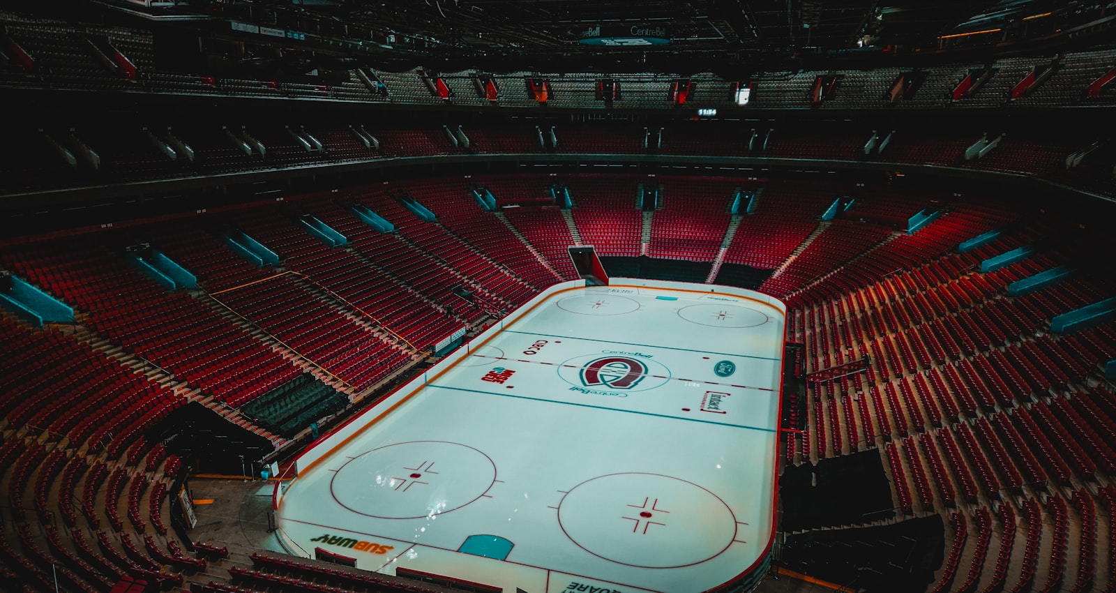 Hockey rink from above